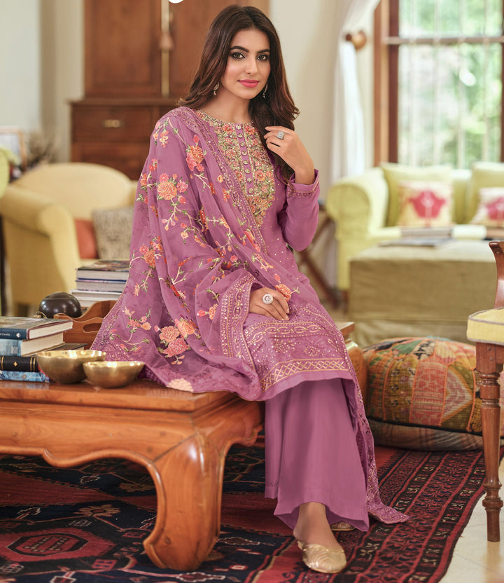 Readymade Pretty in Pink Designer Salwar Kameez