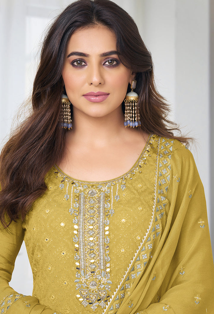Readymade Radiant Yellow Designer Salwar Kameez