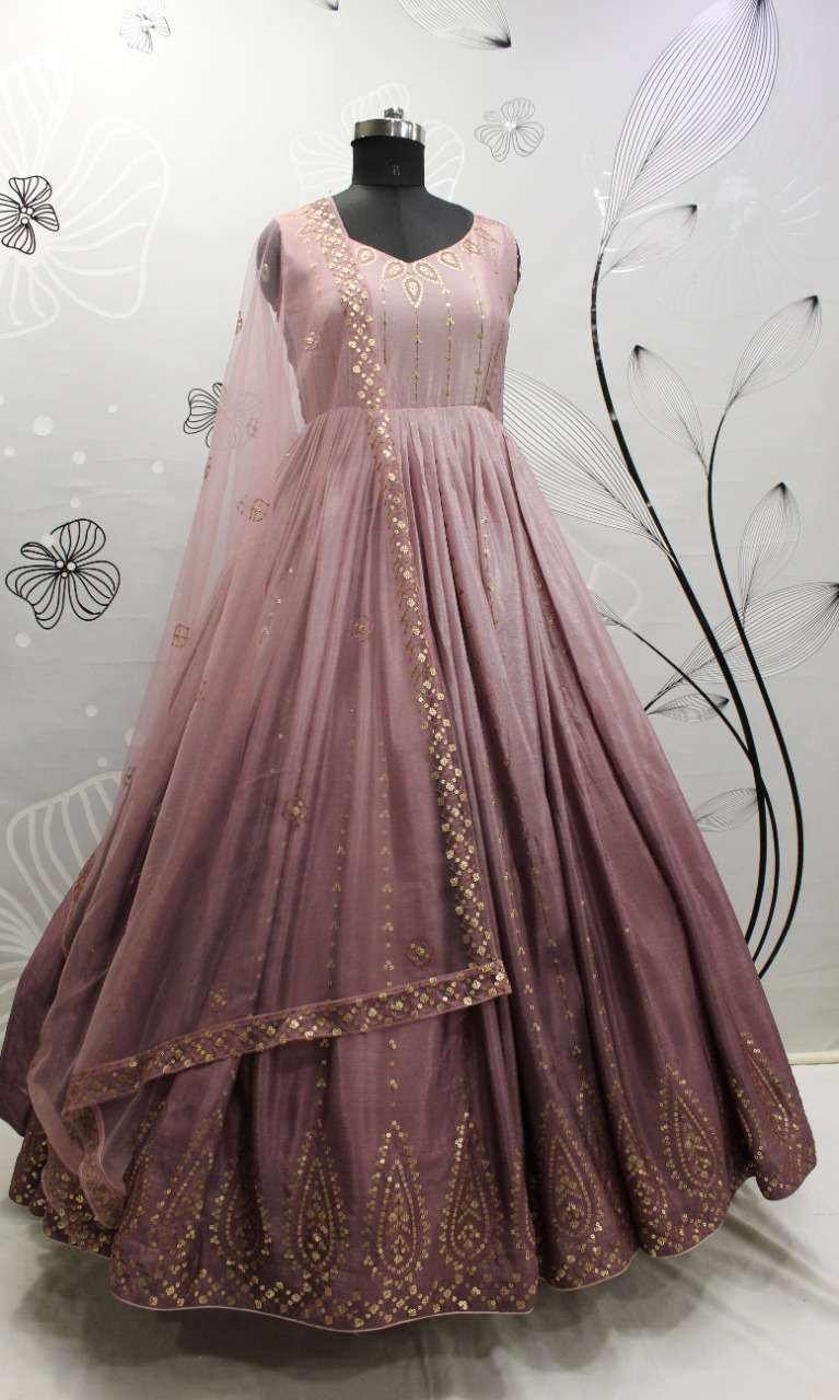 Pink Designer Partywear Gown