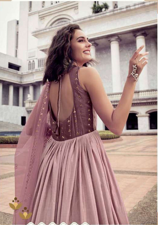 Pink Designer Partywear Gown