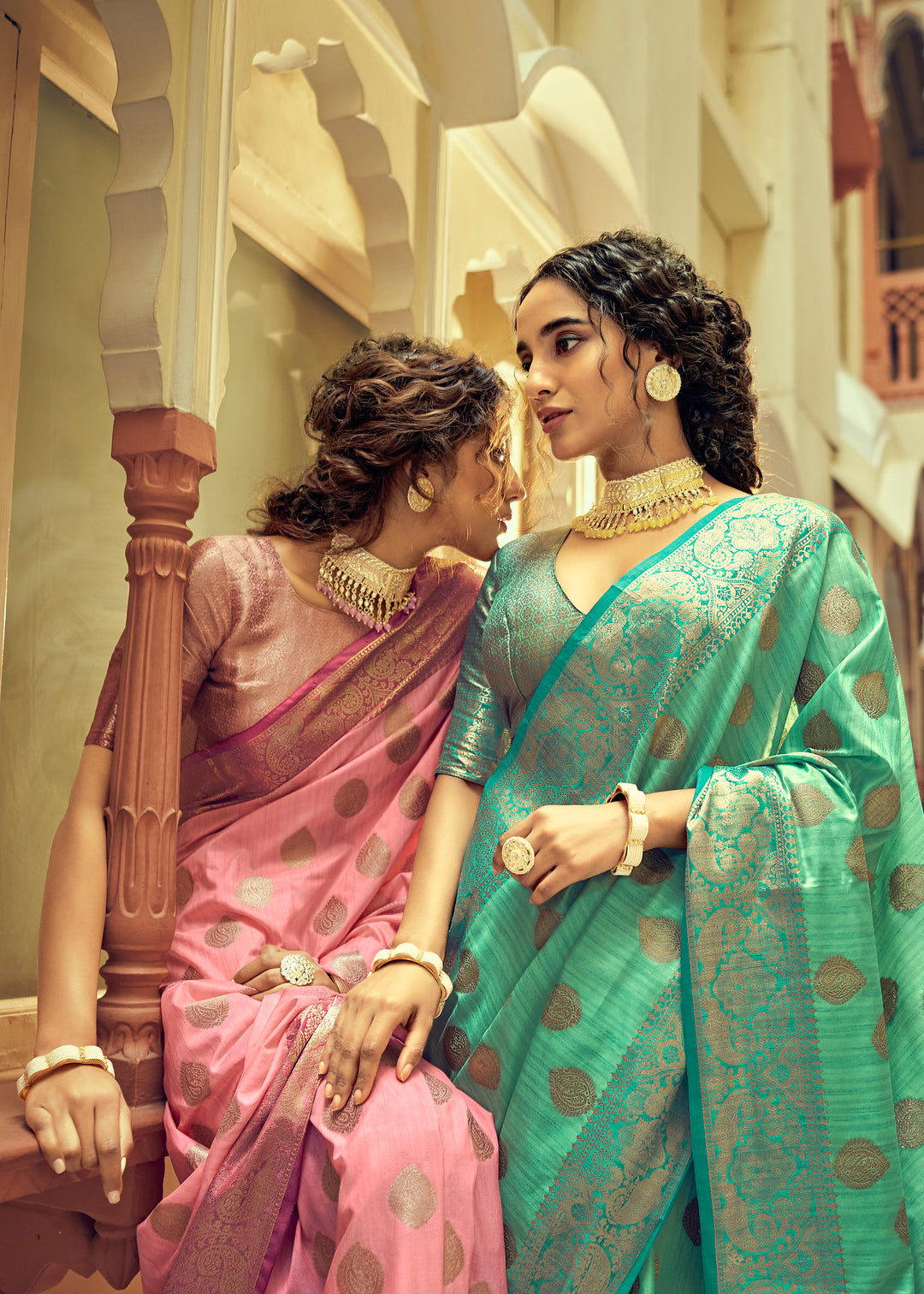 Perfect Elegant Pink Soft Tussar Saree