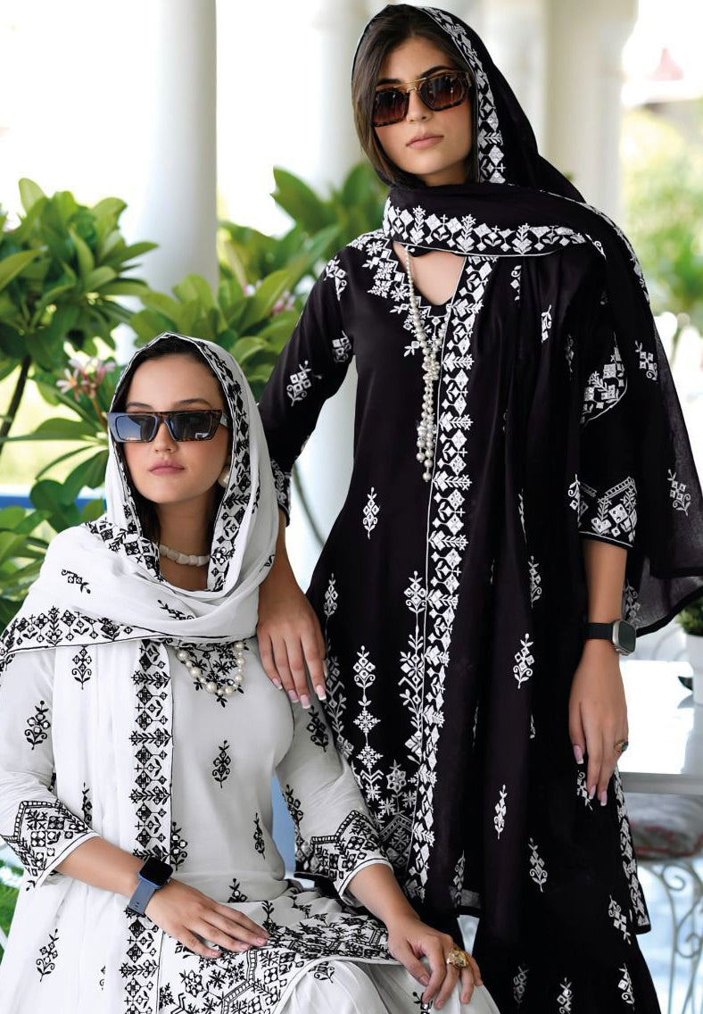 Designer White Readymade Peplum Palazzo Suit