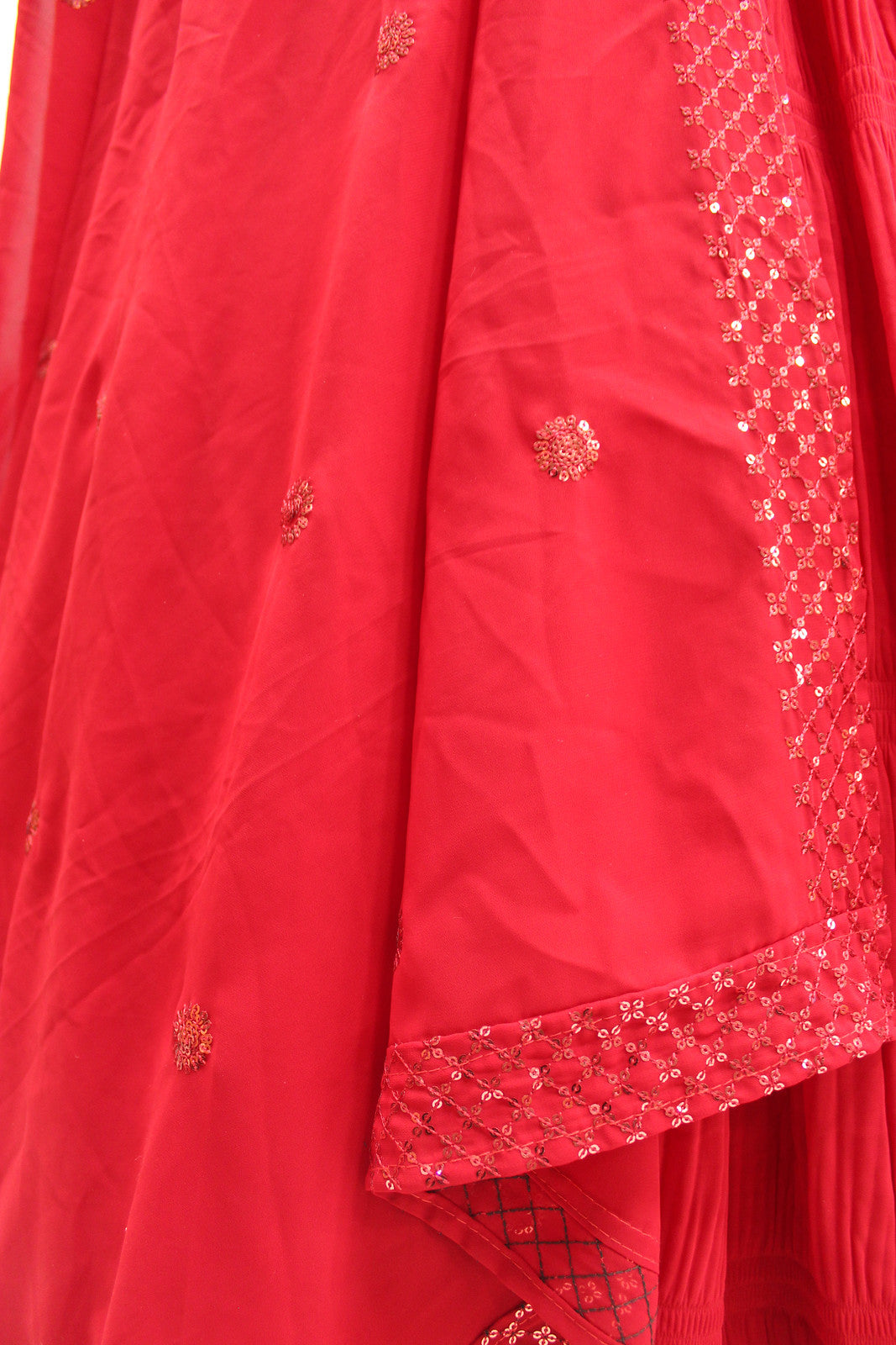 Pink Georgette Designer Party Wear Lehenga Choli