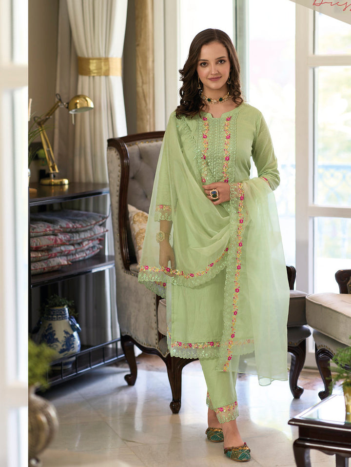 Readymade Green Grace Designer Indian Salwar Kameez