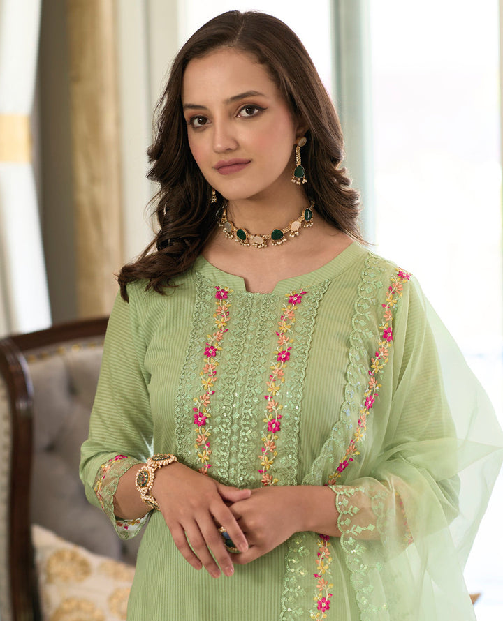 Readymade Green Grace Designer Indian Salwar Kameez