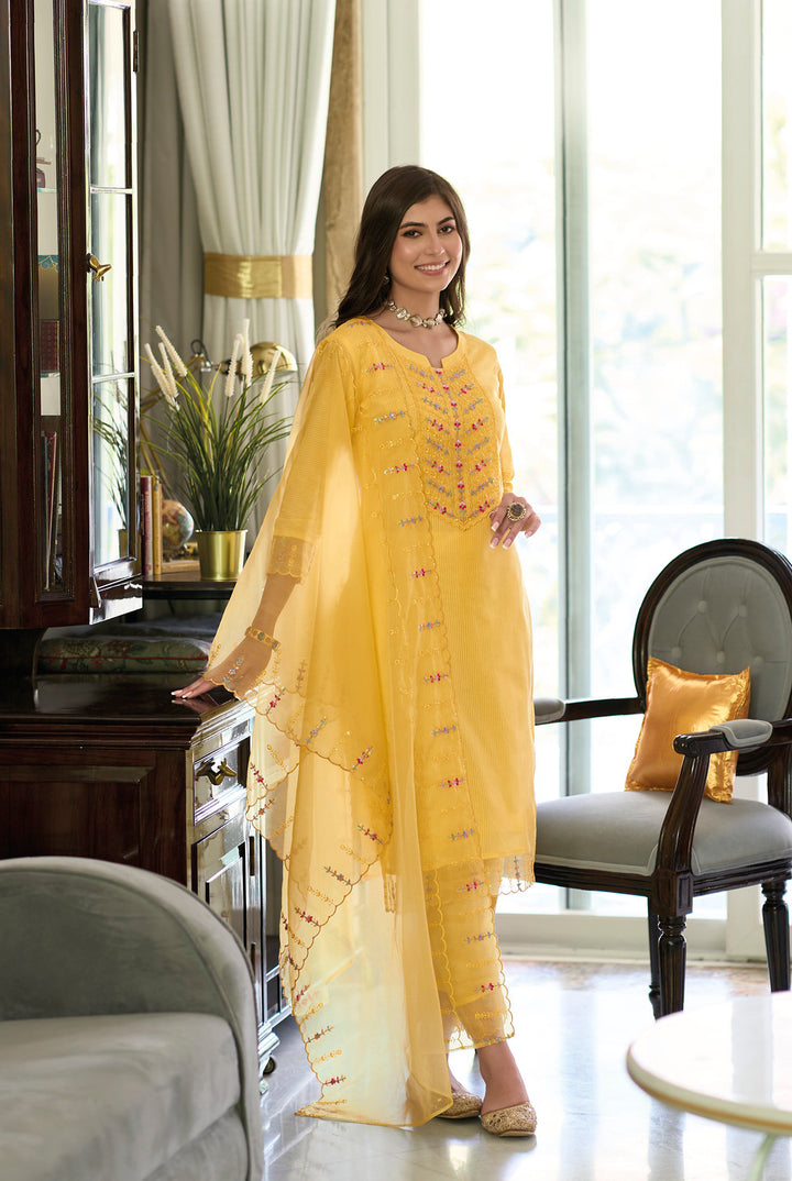 Radiant in Yellow Designer Indian Salwar Kameez