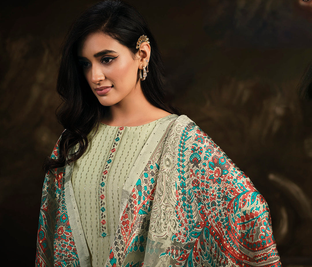 Exquisite Green Designer Salwar Suit