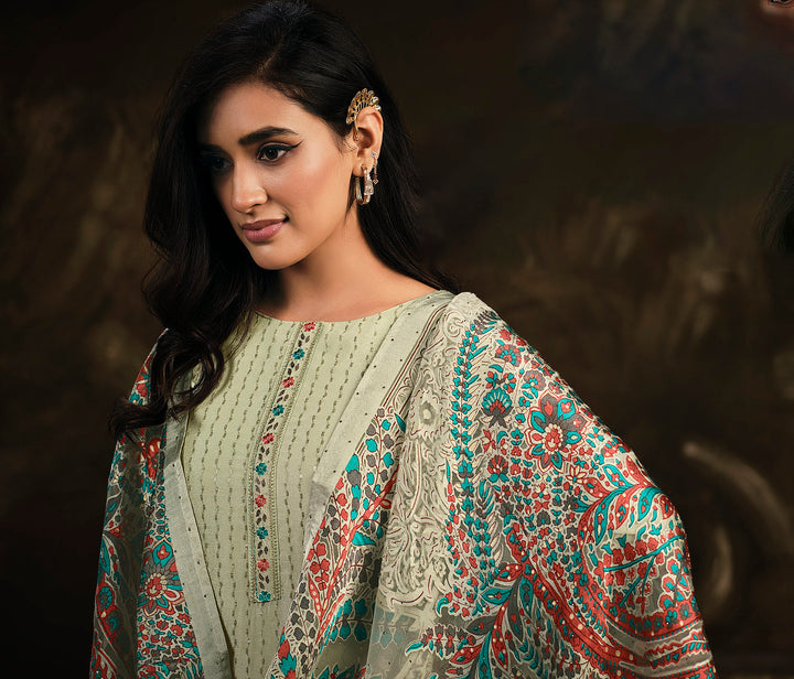 Exquisite Green Designer Salwar Suit