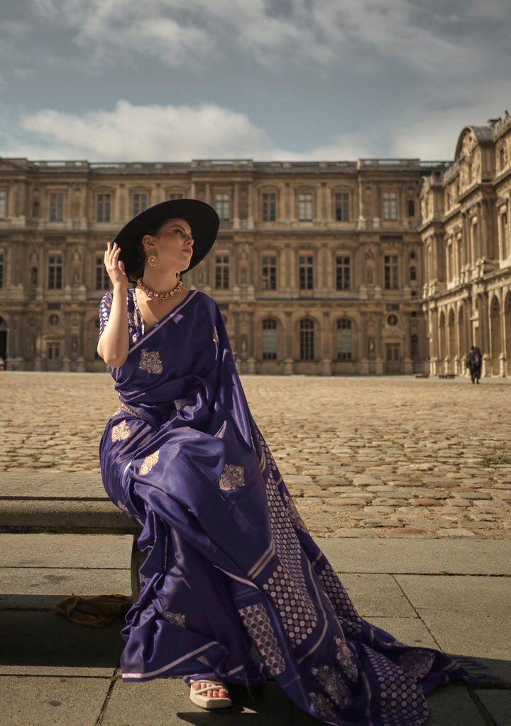 Elegance Personified: Purple Indian Saree