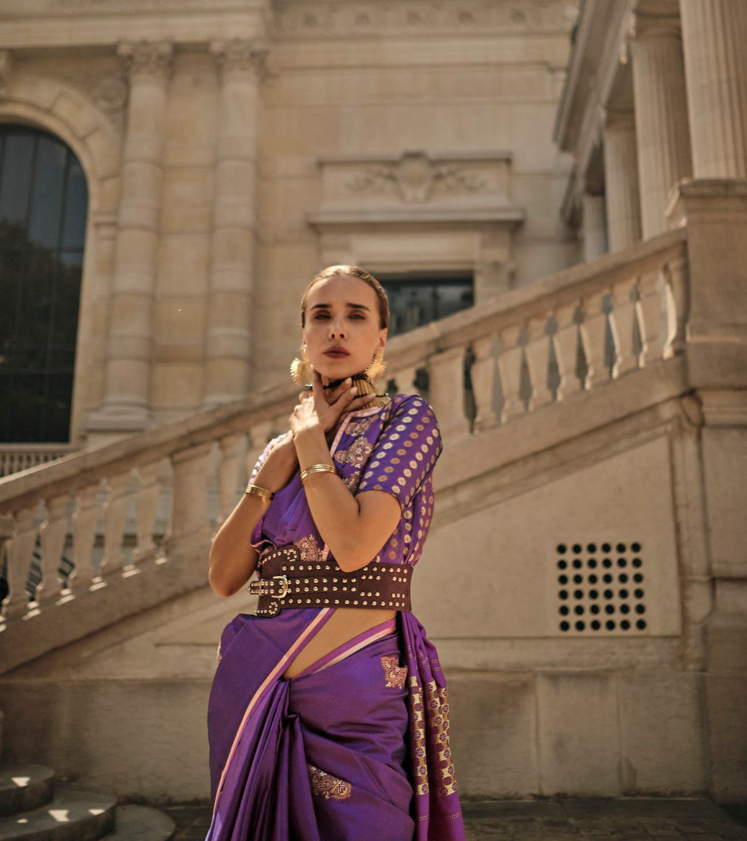 Radiate Elegance with Light Purple Indian Sarees