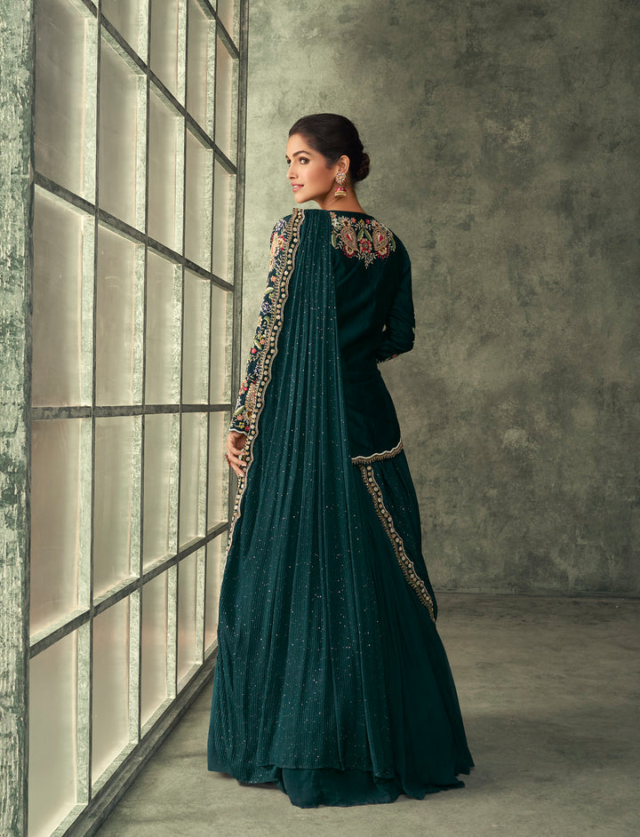 Dark Green Indian Gown