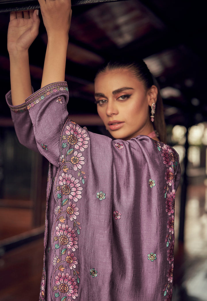 Regal Purple Premium Silk Indian Salwar Kameez