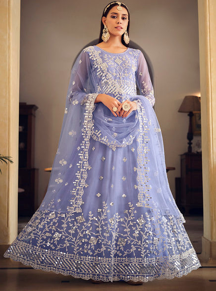 sachin and babi light blue dress Women's Purple Dresses main image 0