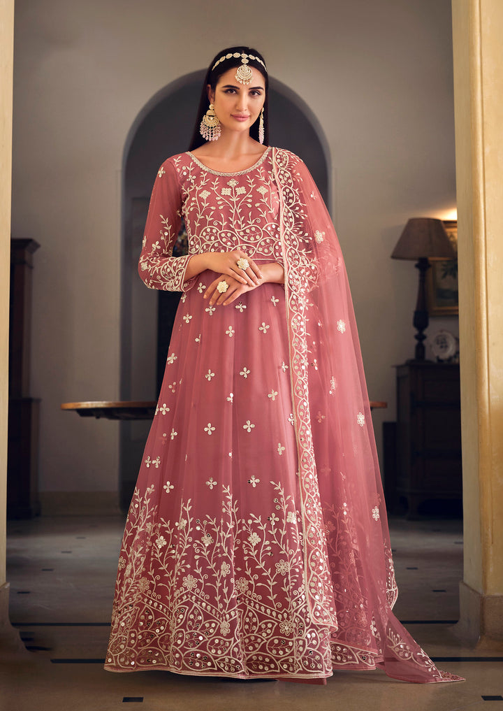 Elegant Light Pink Designer Gown