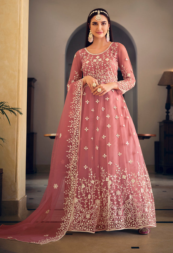 Elegant Light Pink Designer Gown
