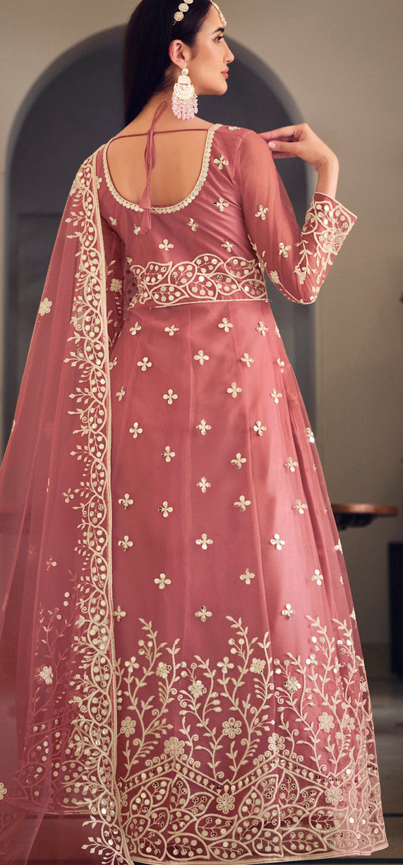 Elegant Light Pink Designer Gown