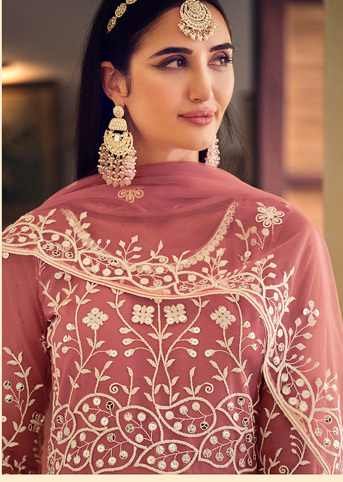 Elegant Light Pink Designer Gown