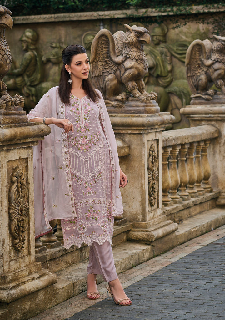 Readymade Light Pink Designer Salwar Kameez