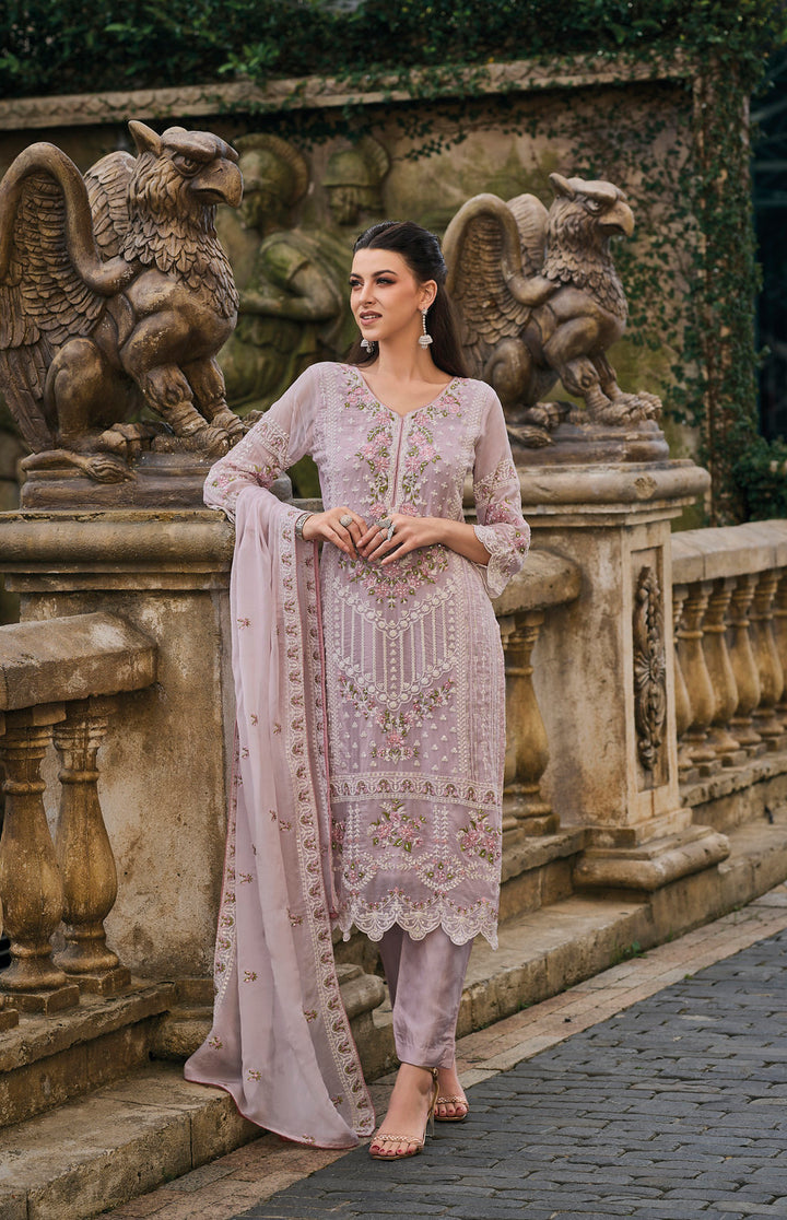 Readymade Light Pink Designer Salwar Kameez