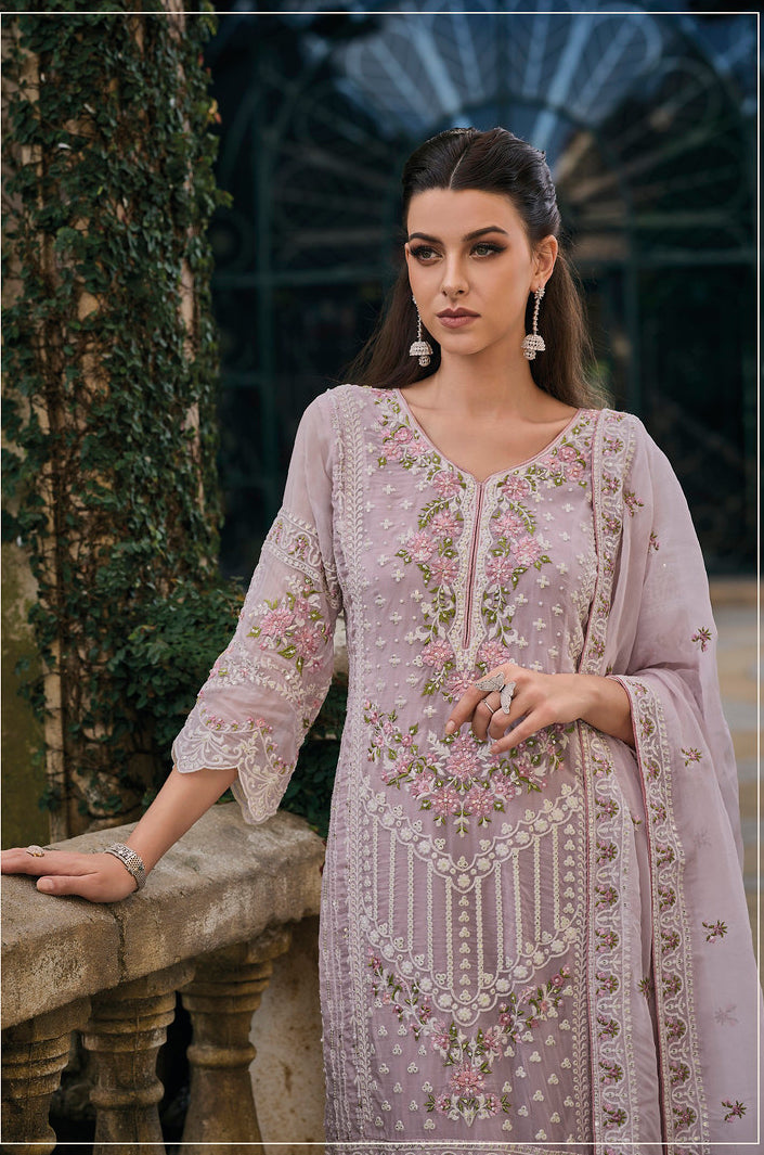 Readymade Light Pink Designer Salwar Kameez