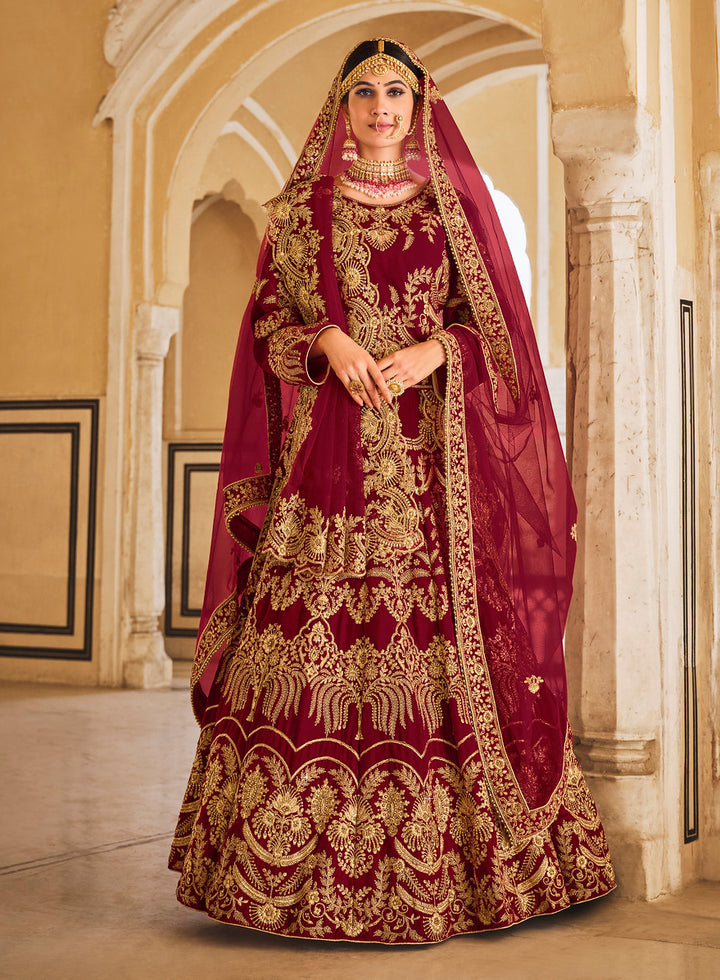 Red Designer Lehenga Choli