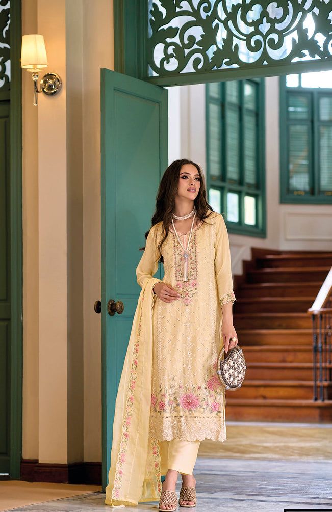 Readymade Radiant Yellow Salwar Kameez