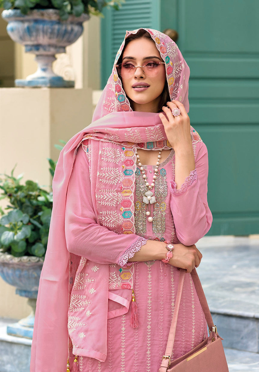Elegant Pink Salwar Kameez