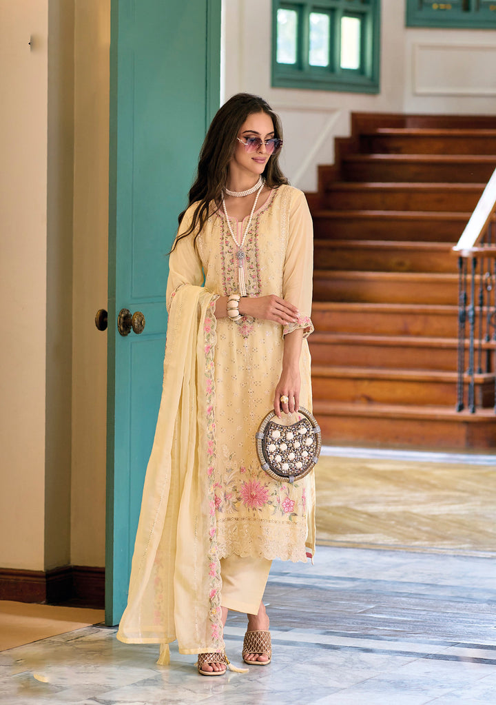 Readymade Radiant Yellow Salwar Kameez