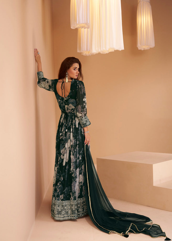 Elegance Redefined Designer Indian Anarkali in Timeless Black