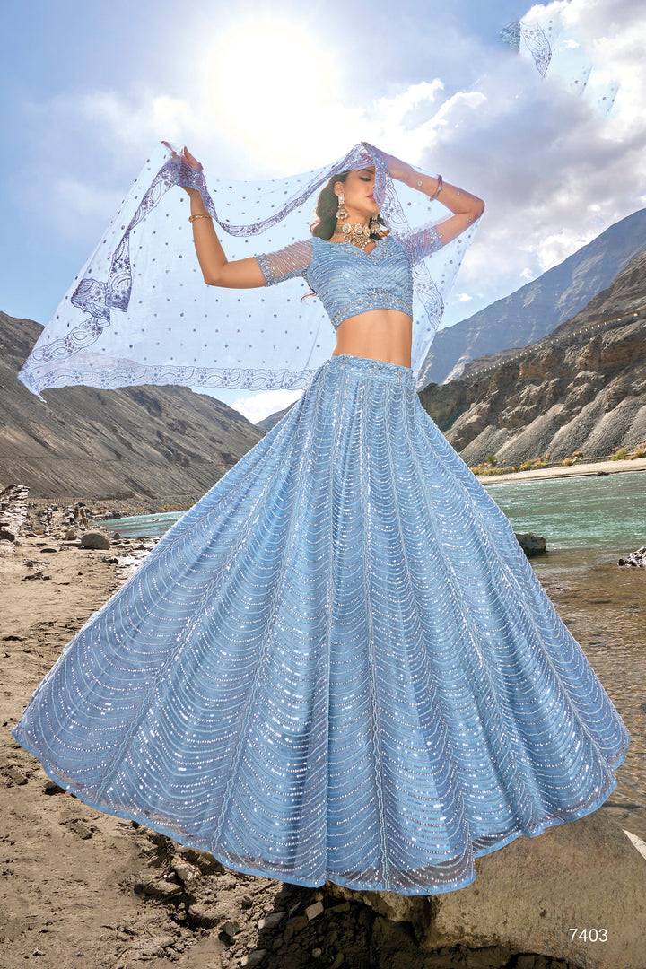 Timeless Blue Lehenga Choli