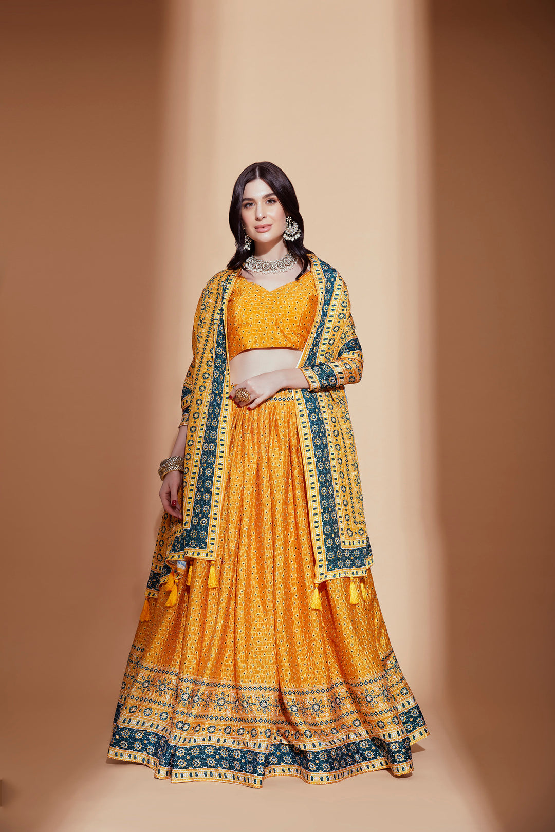 Enchanting Yellow Lehenga Choli