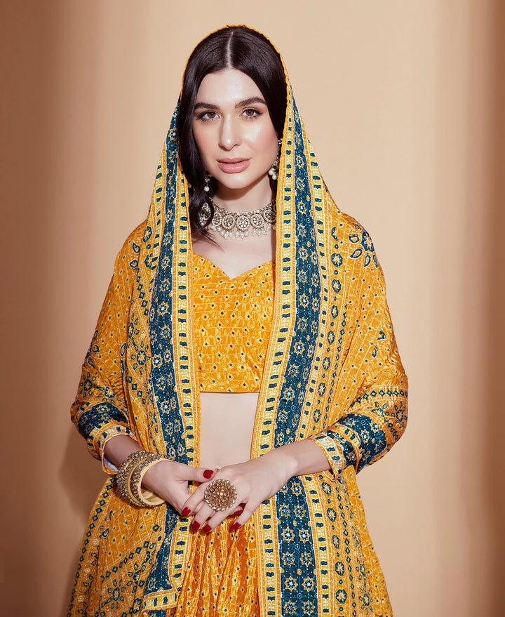 Enchanting Yellow Lehenga Choli