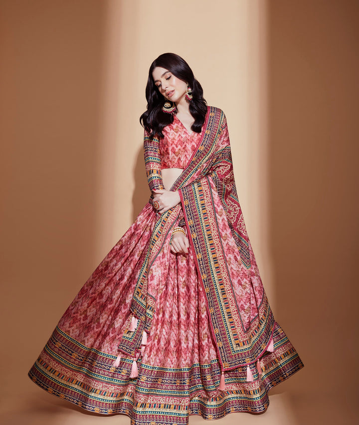 Graceful in Light Red Designer Lehenga Choli