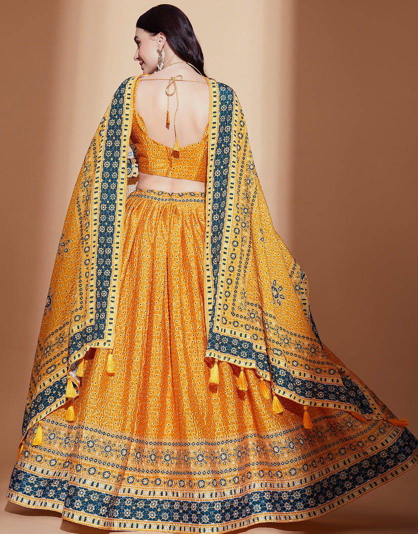 Enchanting Yellow Lehenga Choli