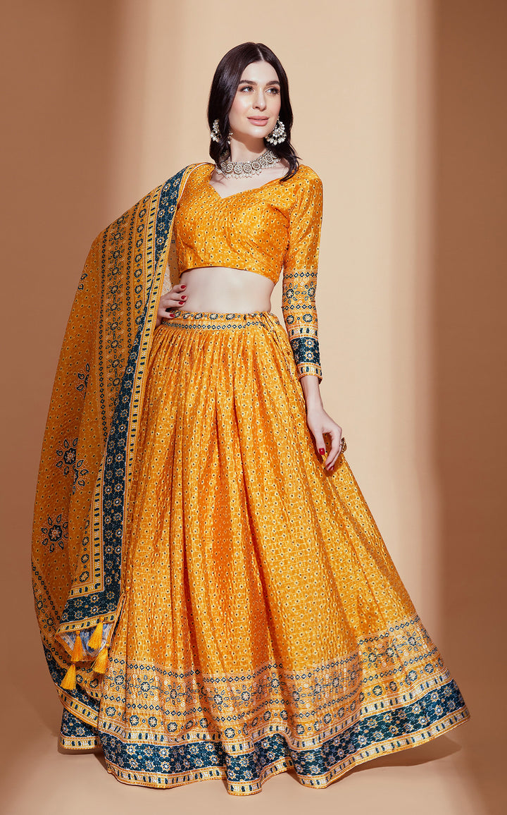 Enchanting Yellow Lehenga Choli