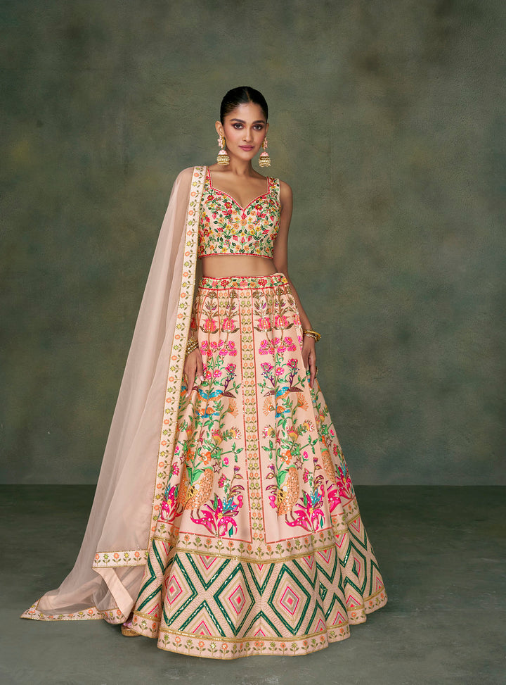 Readymade Light Pink Designer Lehenga Choli