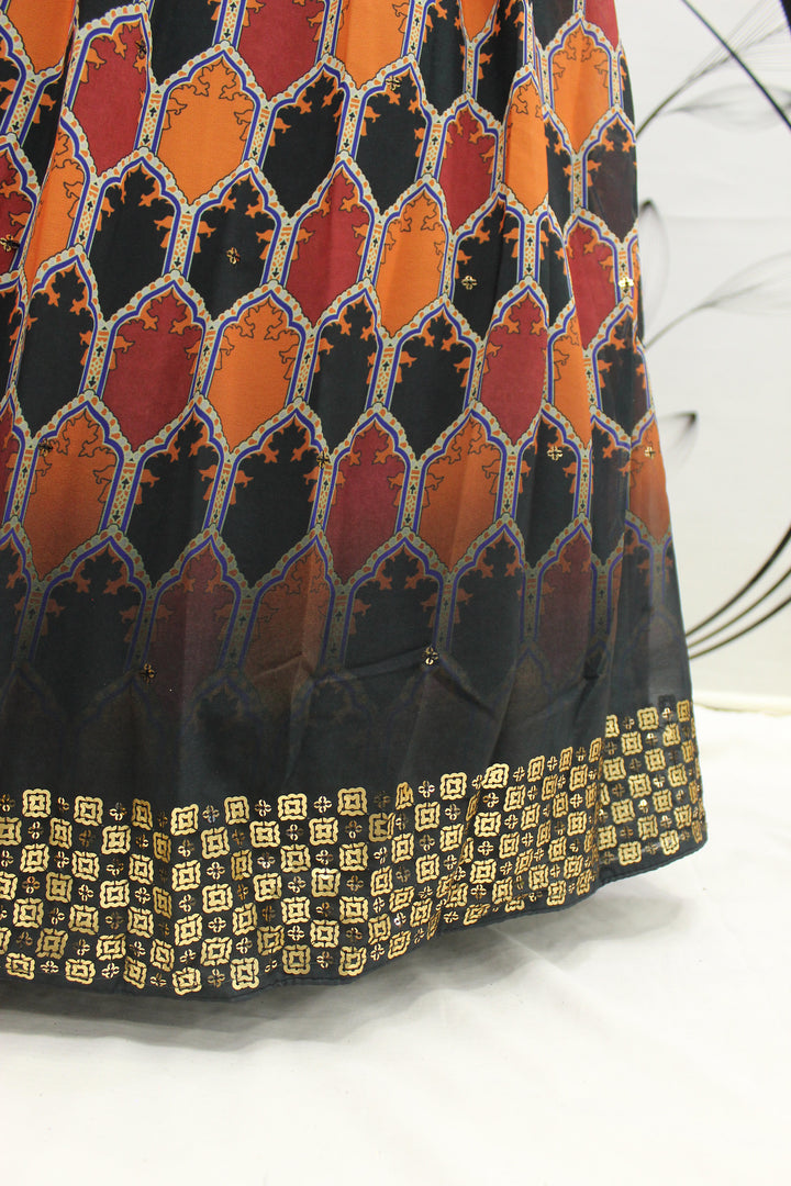 Sophisticated Black Partywear Lehenga Choli