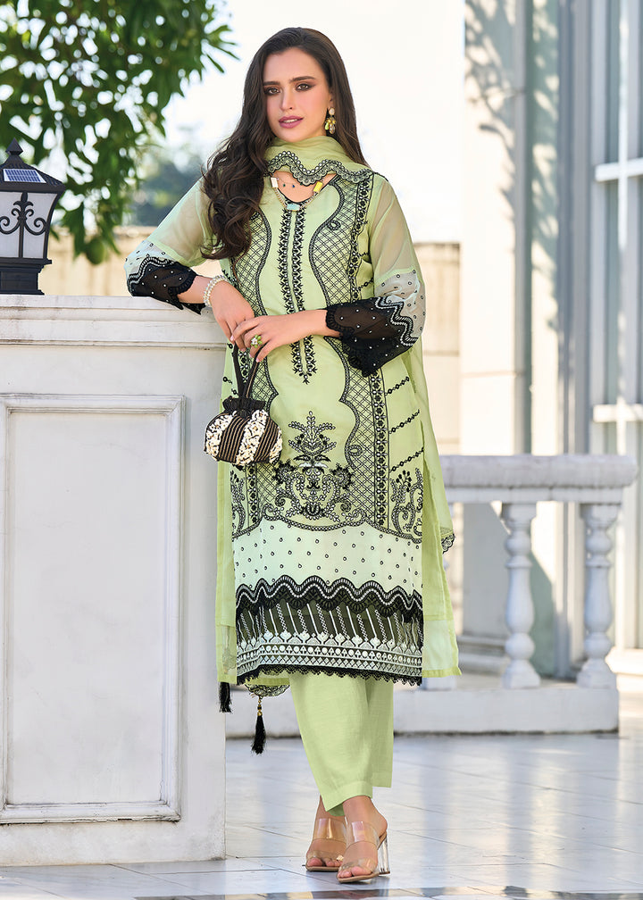 Readymade Stunning Mint Designer Salwar Kameez