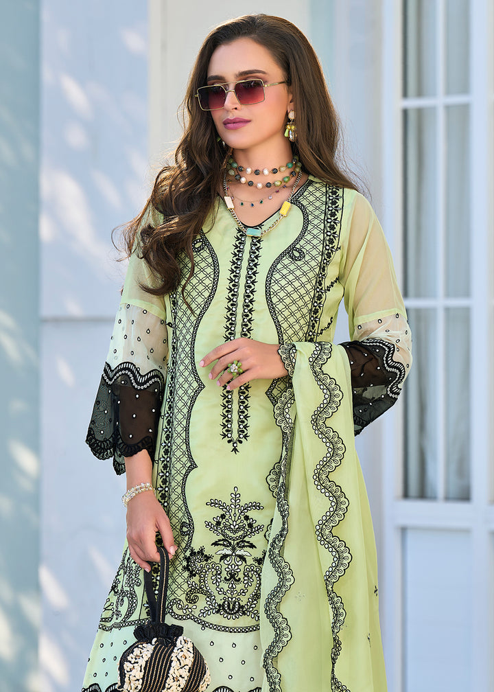 Readymade Stunning Mint Designer Salwar Kameez