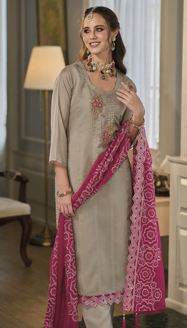 Readymade Designer Pink Salwar Kameez