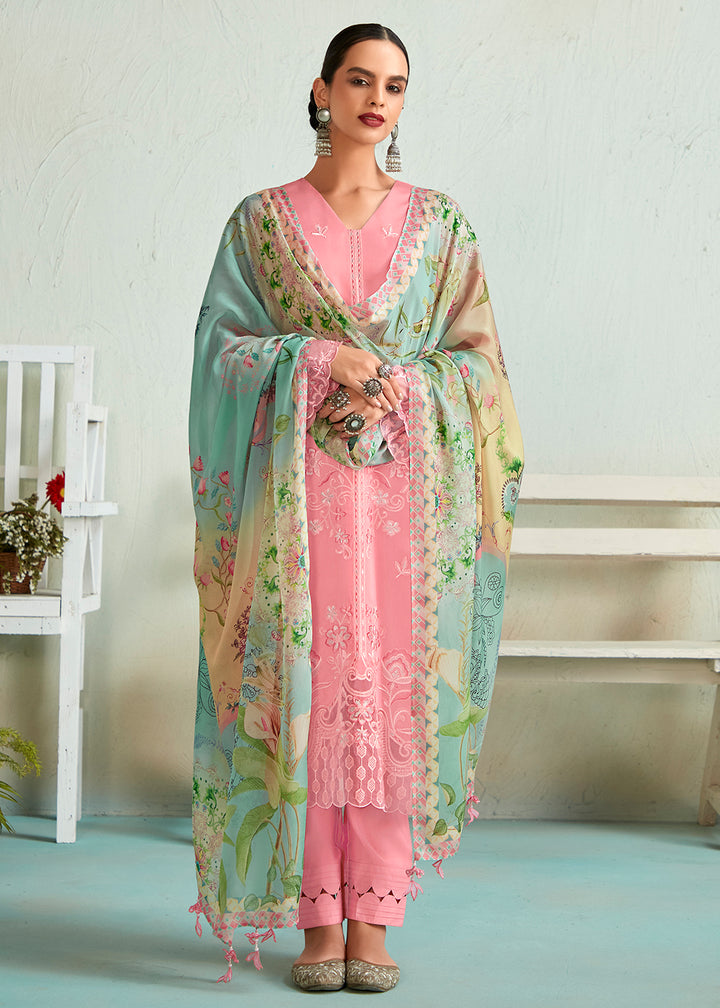 Readymade Elegant Pink Salwar Kameez