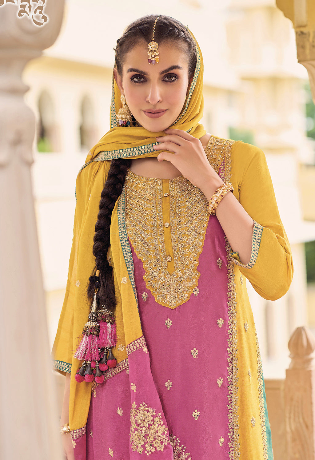 Readymade Pink Designer Salwar Kameez