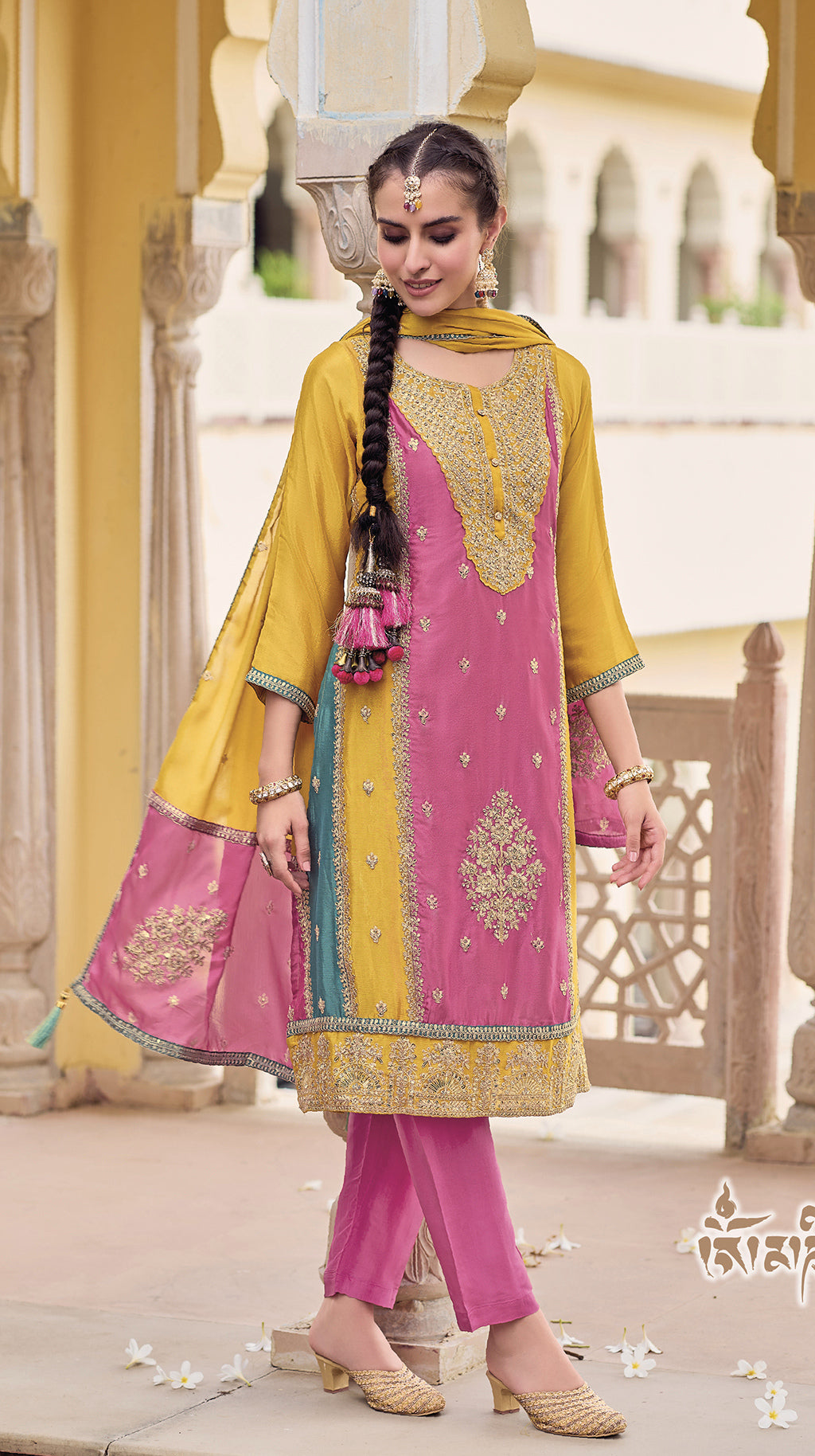 Readymade Pink Designer Salwar Kameez