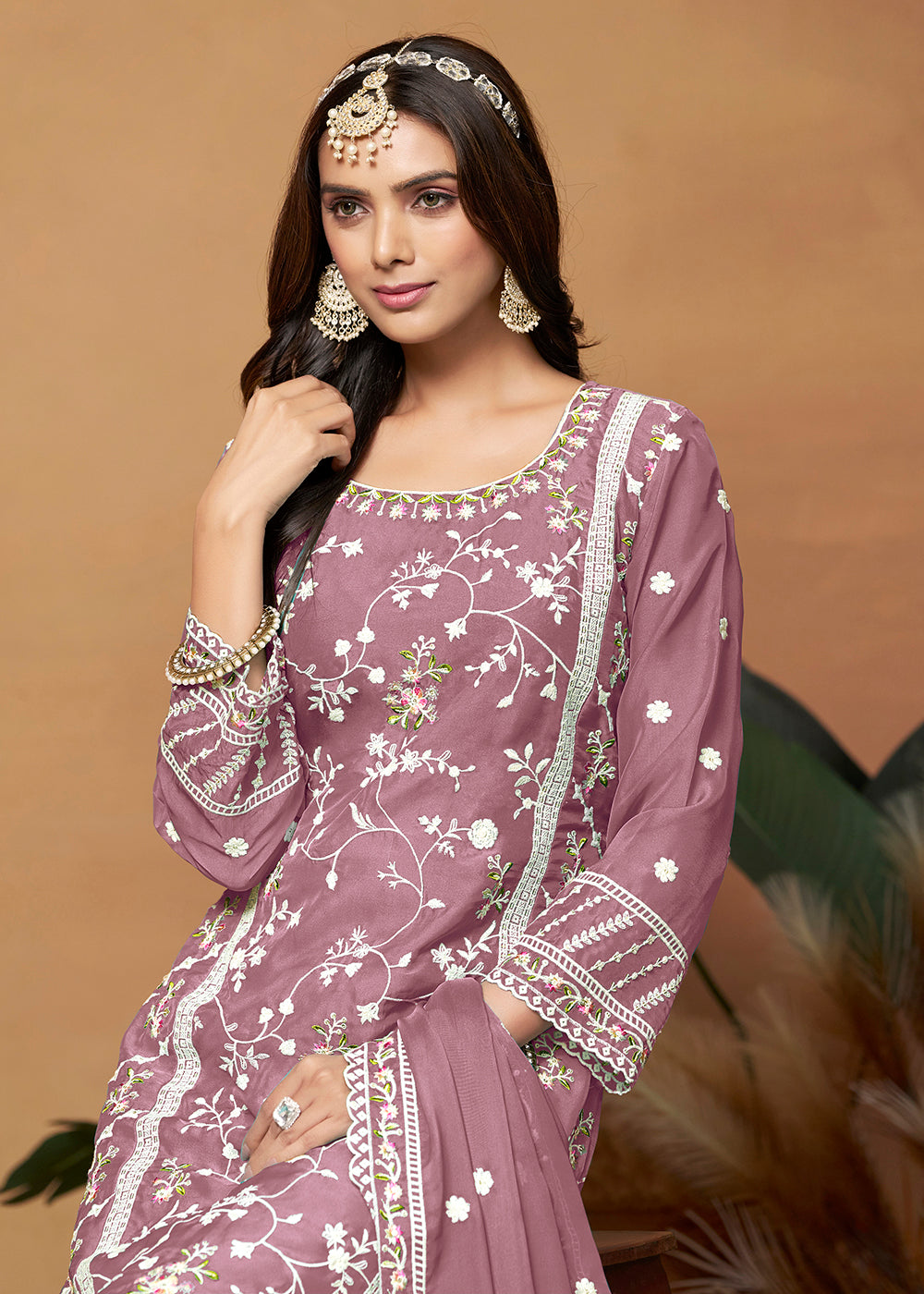 Readymade Purple Designer Salwar Kameez