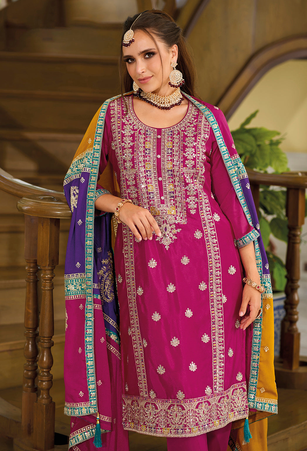 Readymade Elegant Pink Salwar Kameez