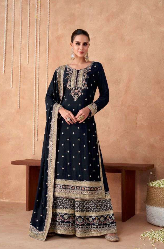 Full Stitched Salwar Kameez in Classic Black