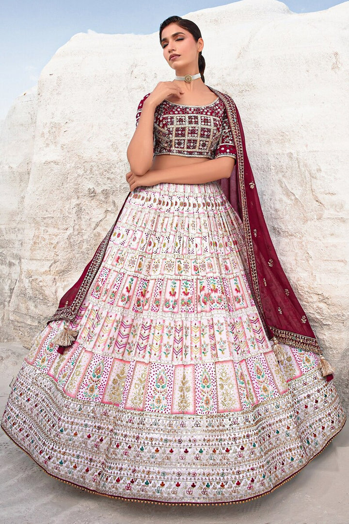 Designer White Lehenga Choli