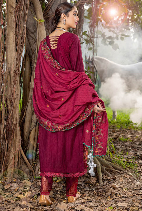 Red Embroidered Pakistani Salwar Suit