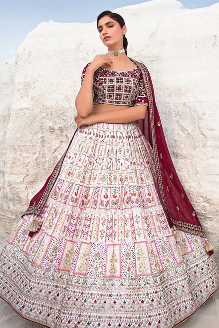 Janmashtami Glamour: 5 Stunning Lehenga Choli Styles to Flaunt | Ethnic Gallery