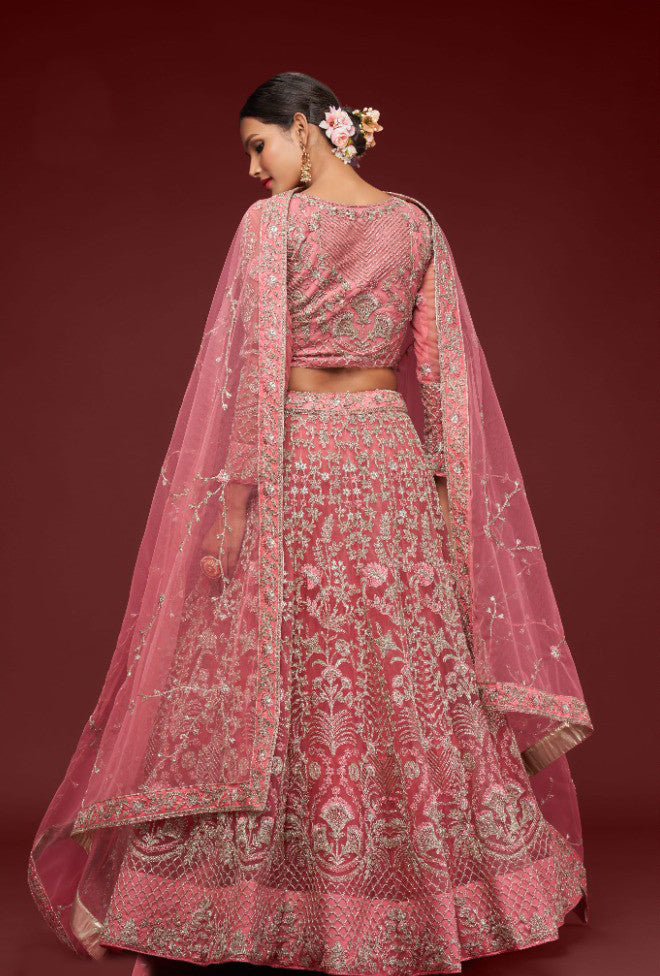 The Stunning Pink Bridal Lehenga Choli